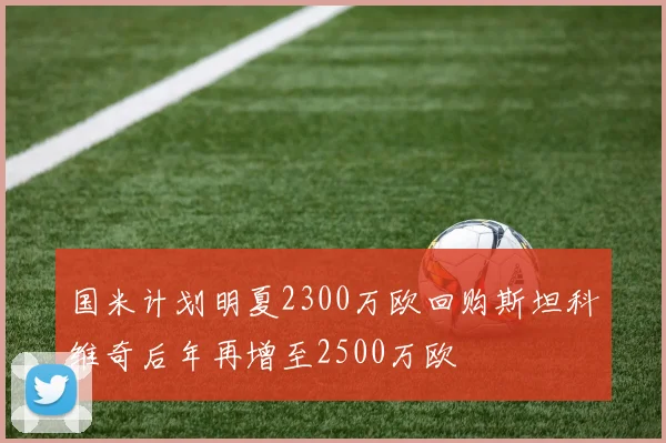 国米计划明夏2300万欧回购斯坦科维奇后年再增至2500万欧